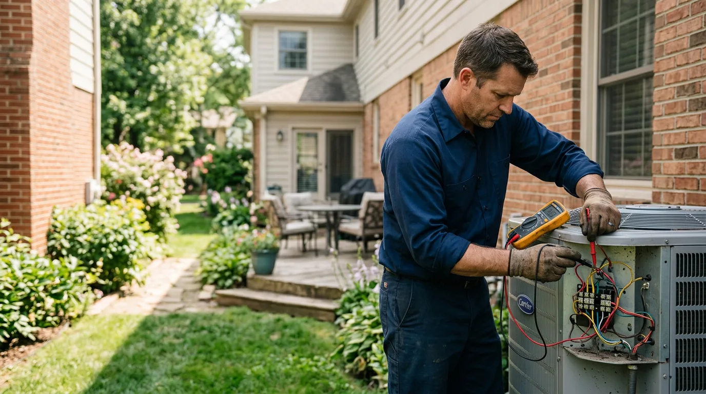 HVAC technician working near Pilgrims Knob, VA